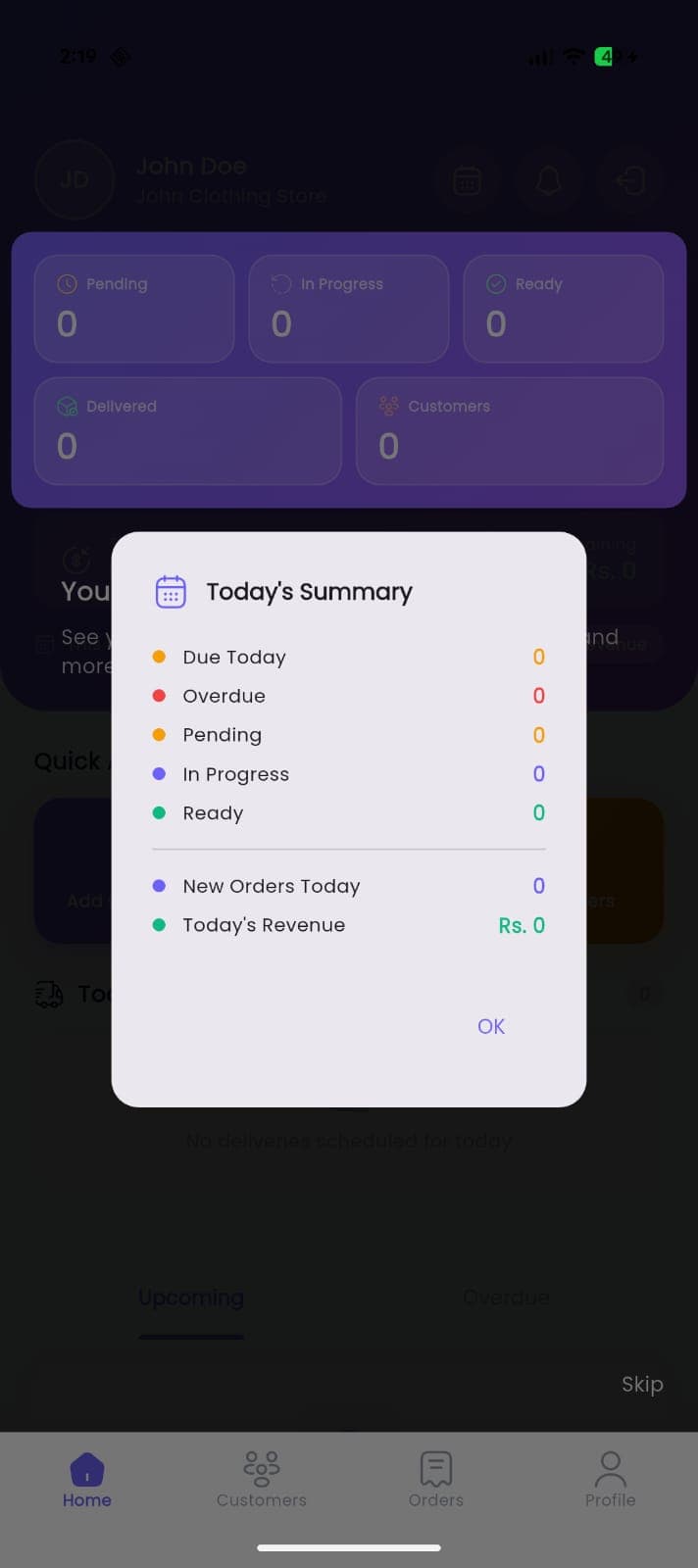 TailorKonnect - screen 1